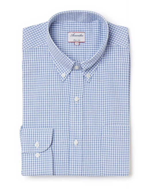 chemise CB regular Carreaux bleus