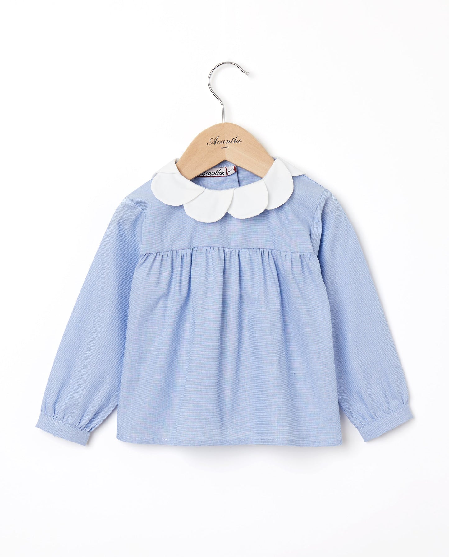 chemisier col pétale ml Ciel