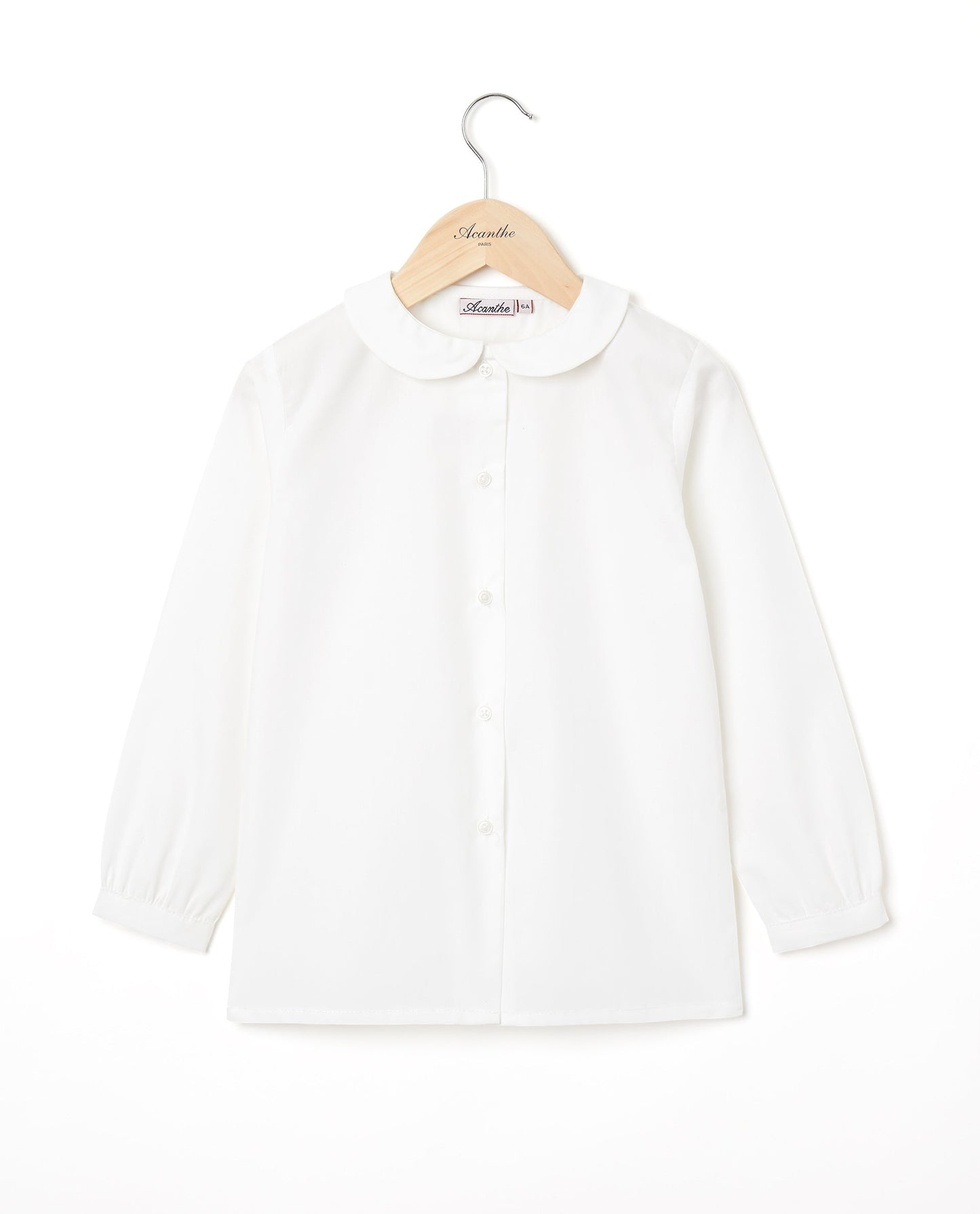 chemisier col rond btns devant ml Blanc