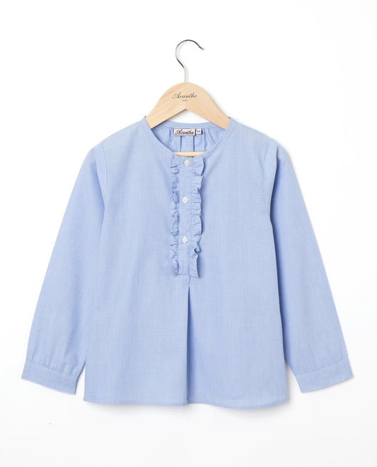 blouse ml volant devant Ciel
