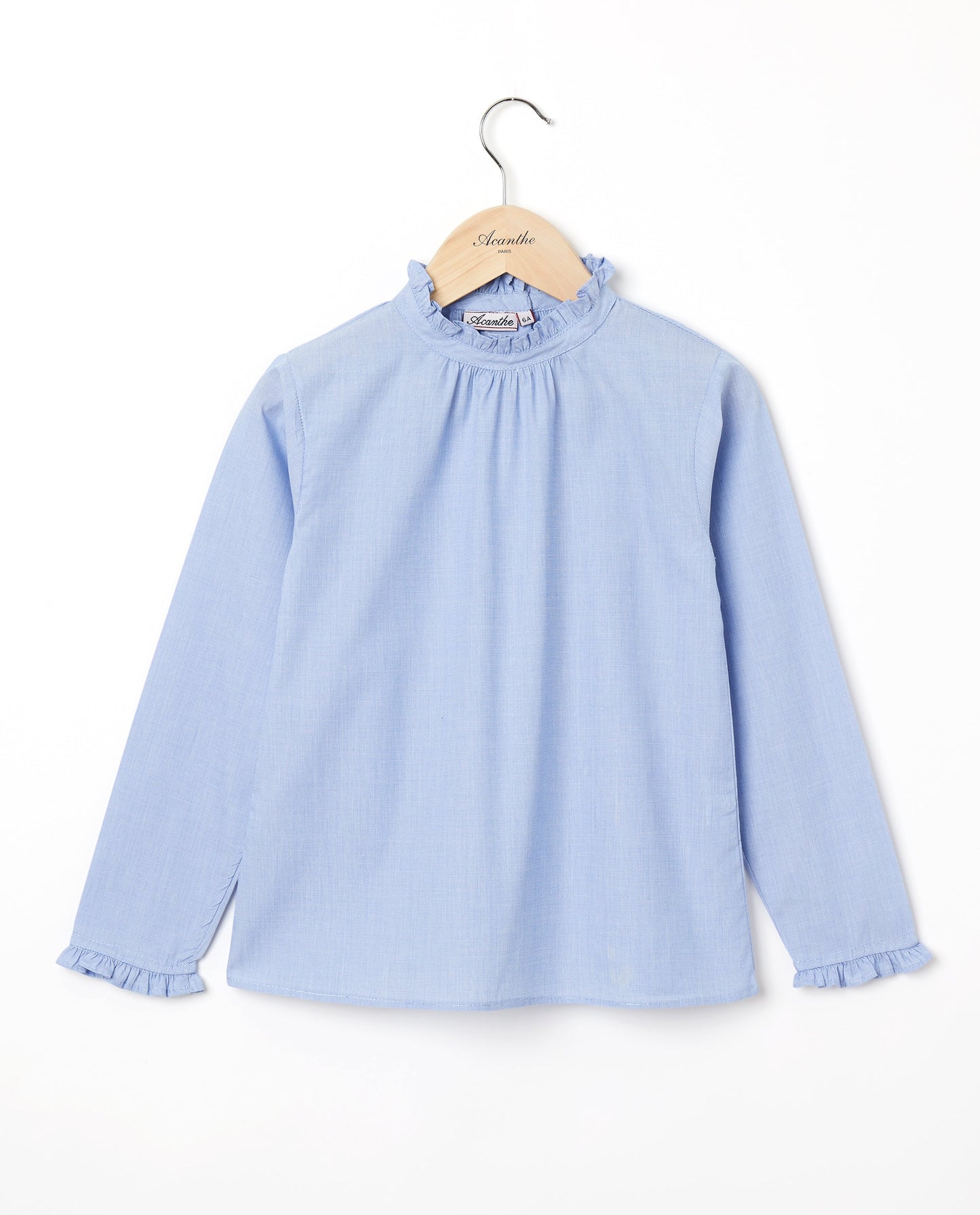 blouse ml col volant JF Ciel