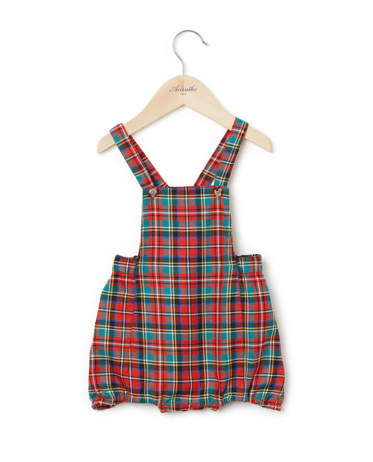bloomer bavette écossais écossais rouge/vert