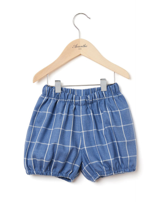 bloomer flanelle carreau bleu