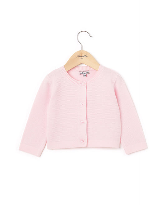cardigan point mousse coton L