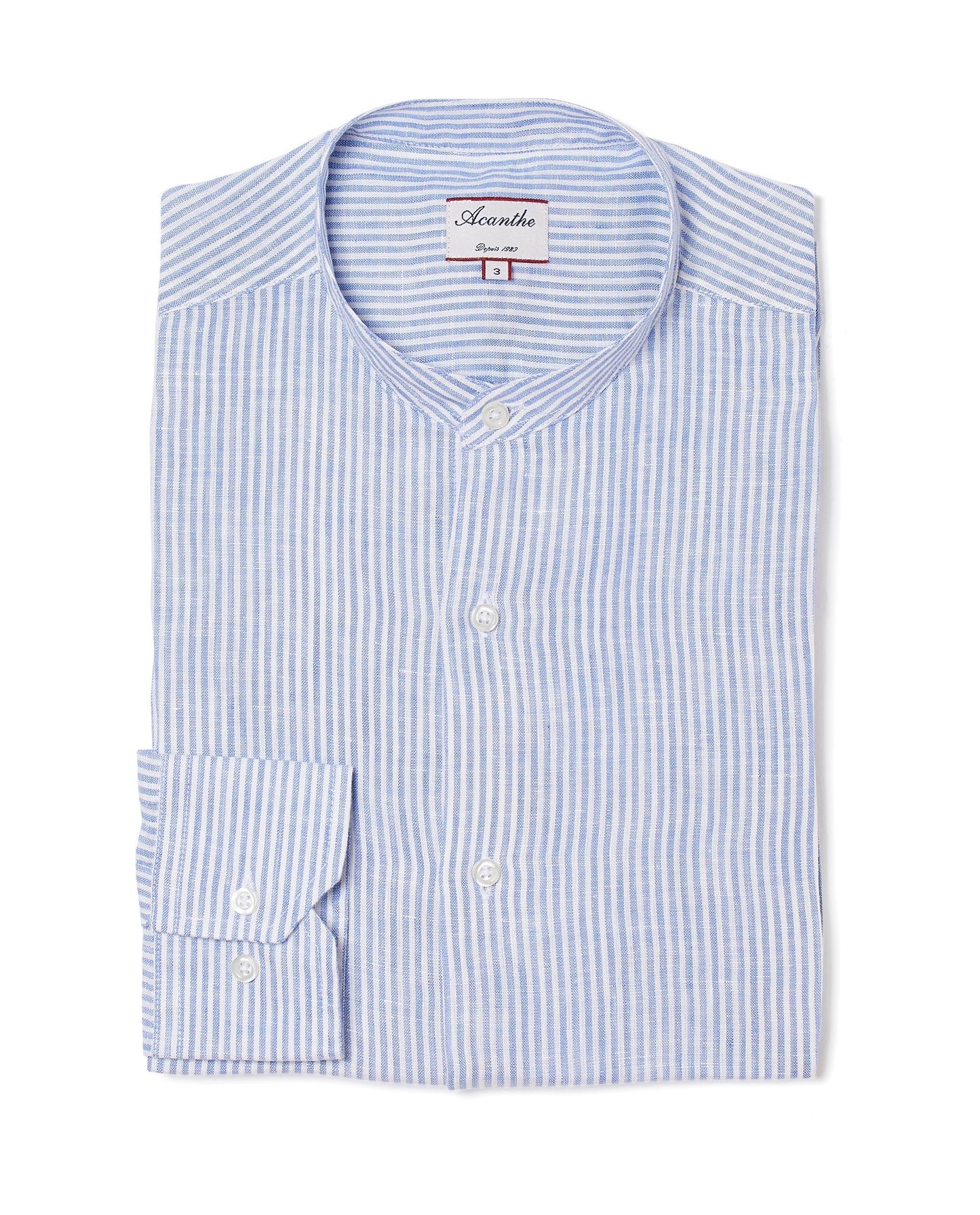 chemise col mao lin H