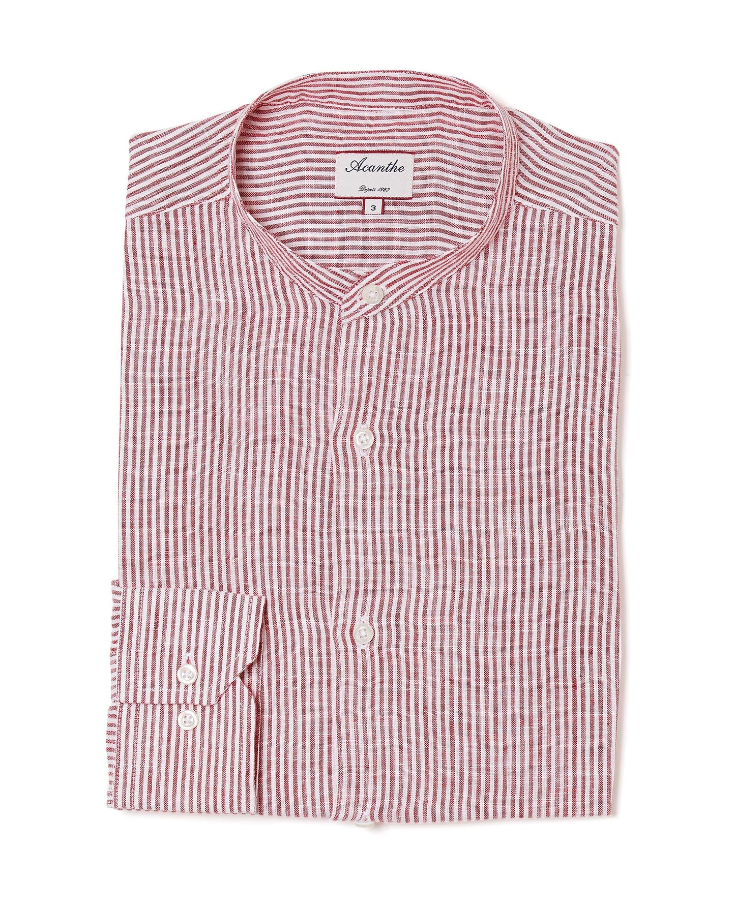 chemise col mao lin H