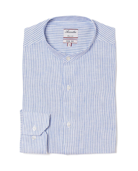 chemise col mao lin FIT H