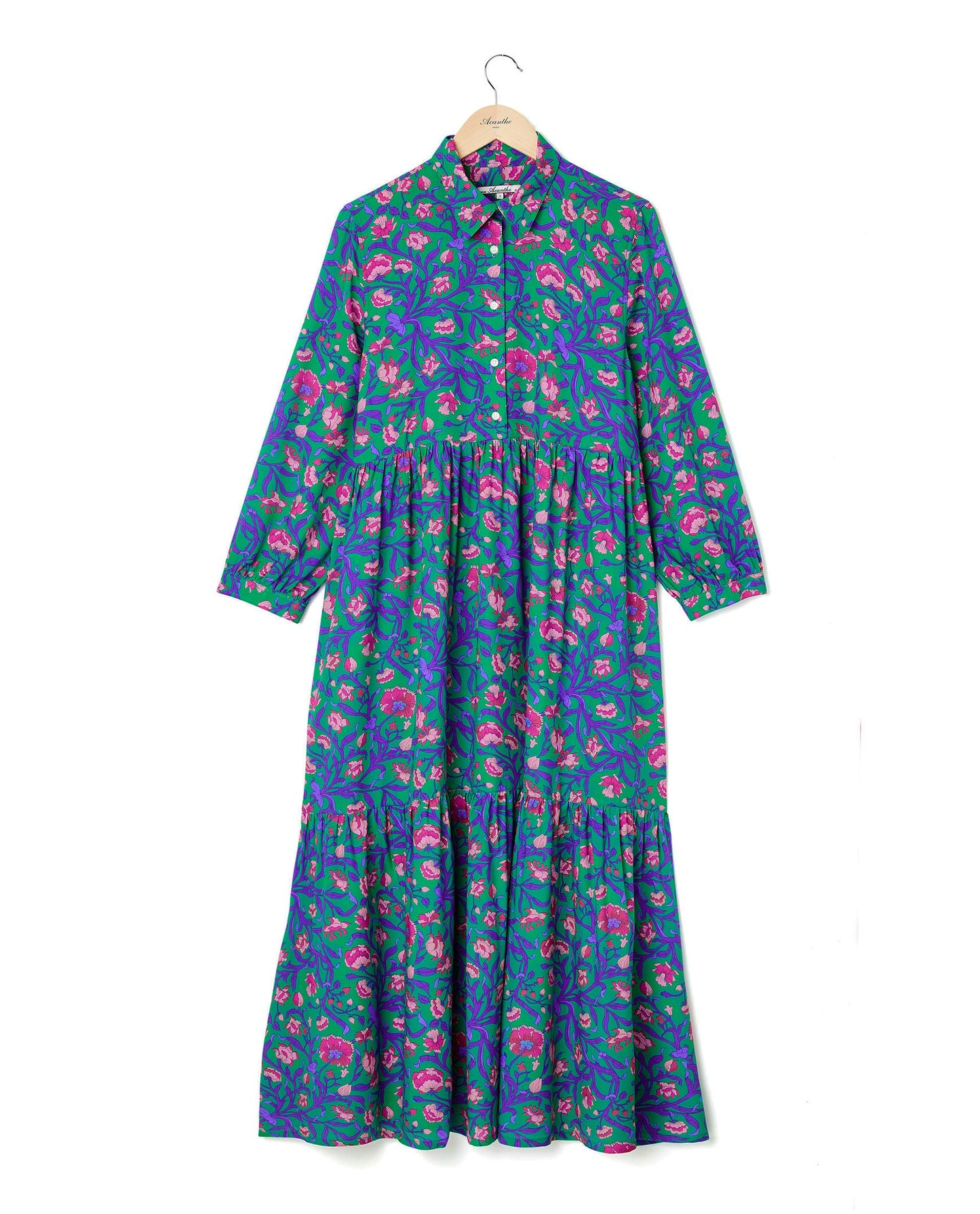 robe longue volant Liberty Fe