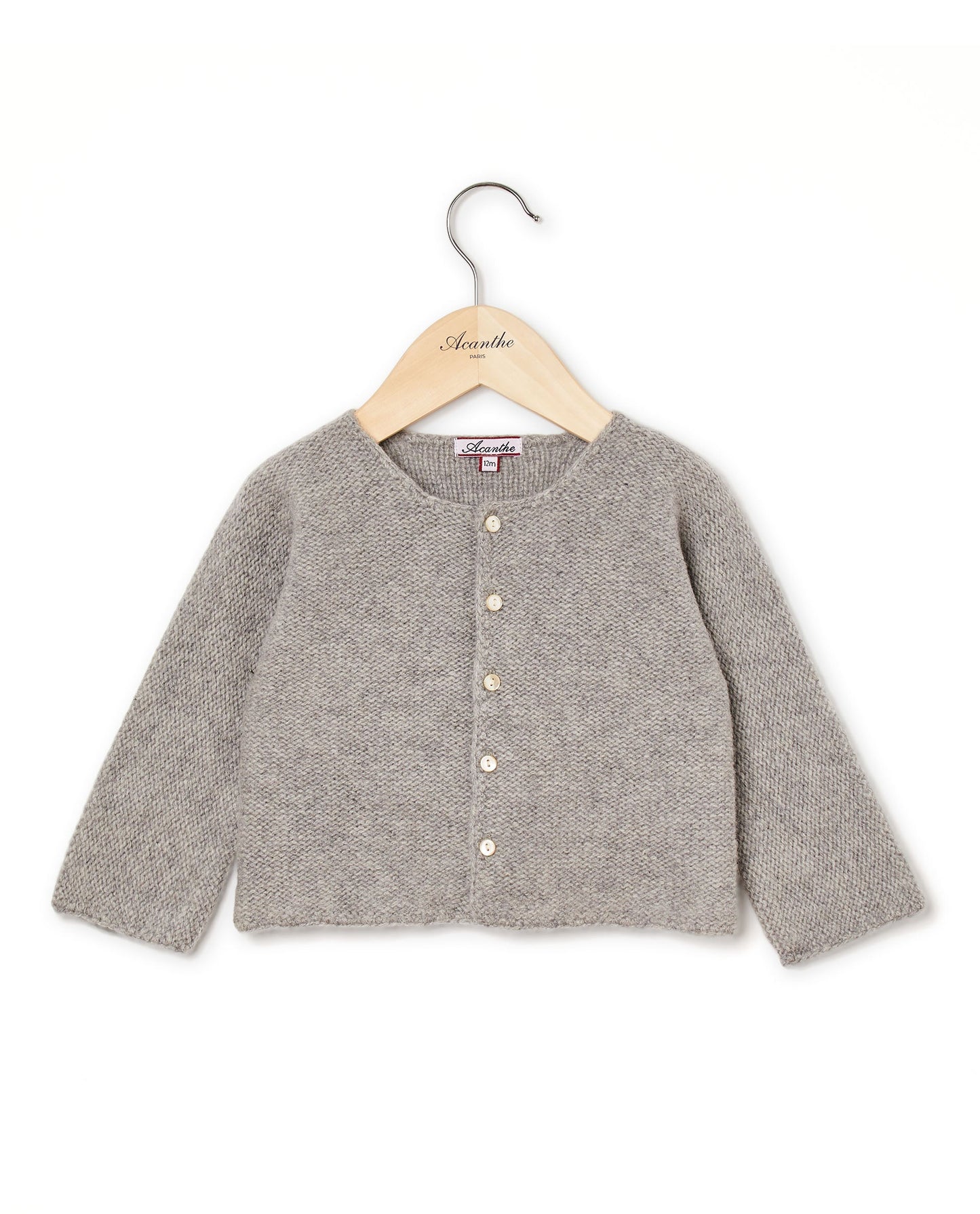 cardigan point mousse 100 lwl Gris