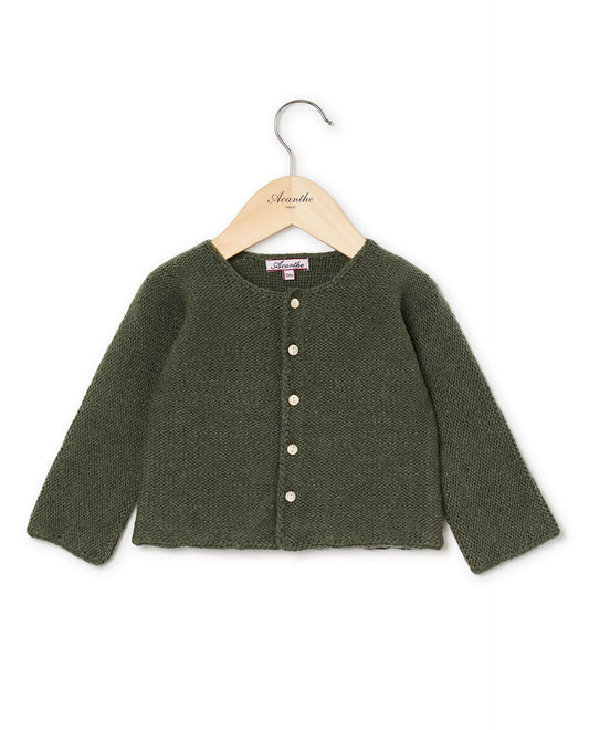 cardigan point mousse 100 lwl Kaki
