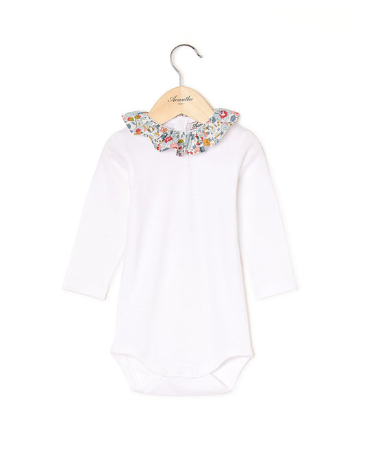body col volanté Liberty ml blanc/Liberty Betsy