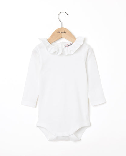 body col volanté ml Blanc