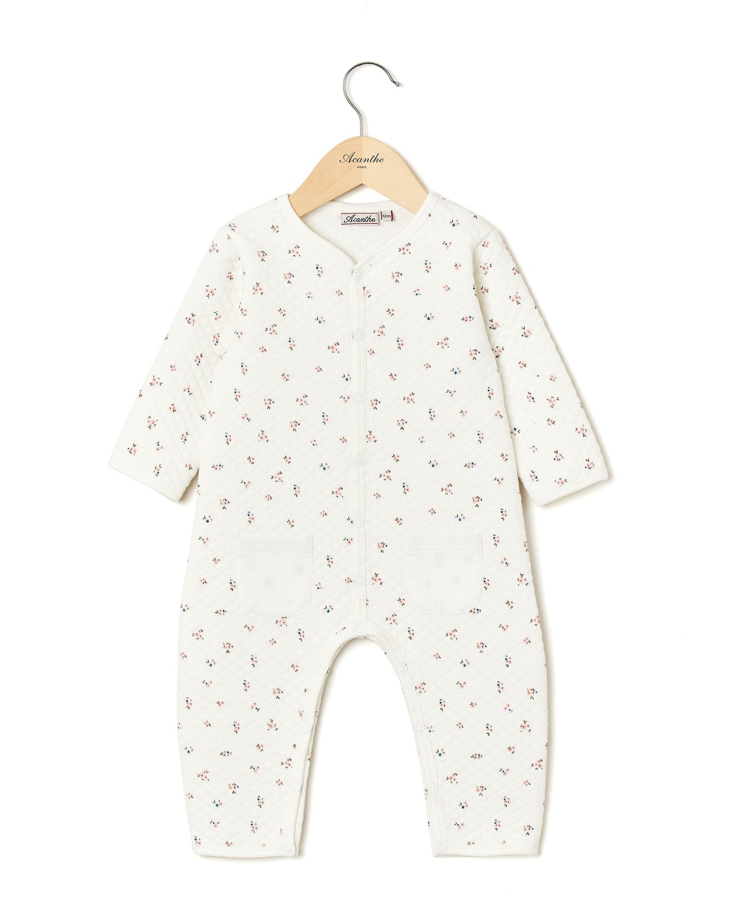 combinaison molletonnée imprimé fleur