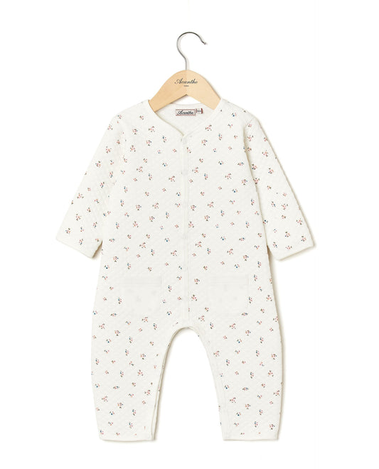 combinaison molletonnée imprimé fleur