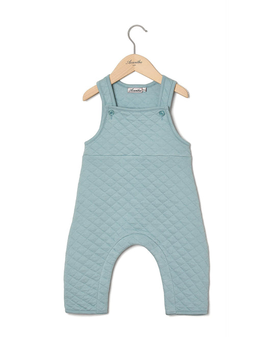 salopette molletonnée bleu vert