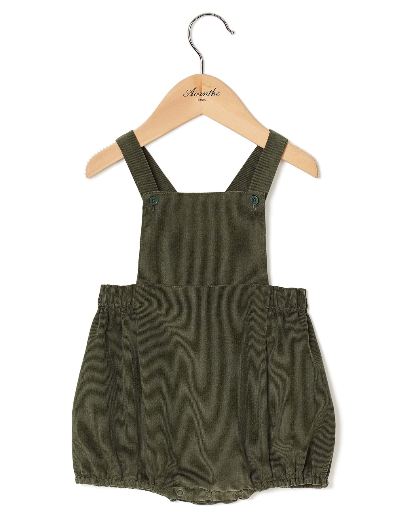 bloomer à  bavette velours Kaki