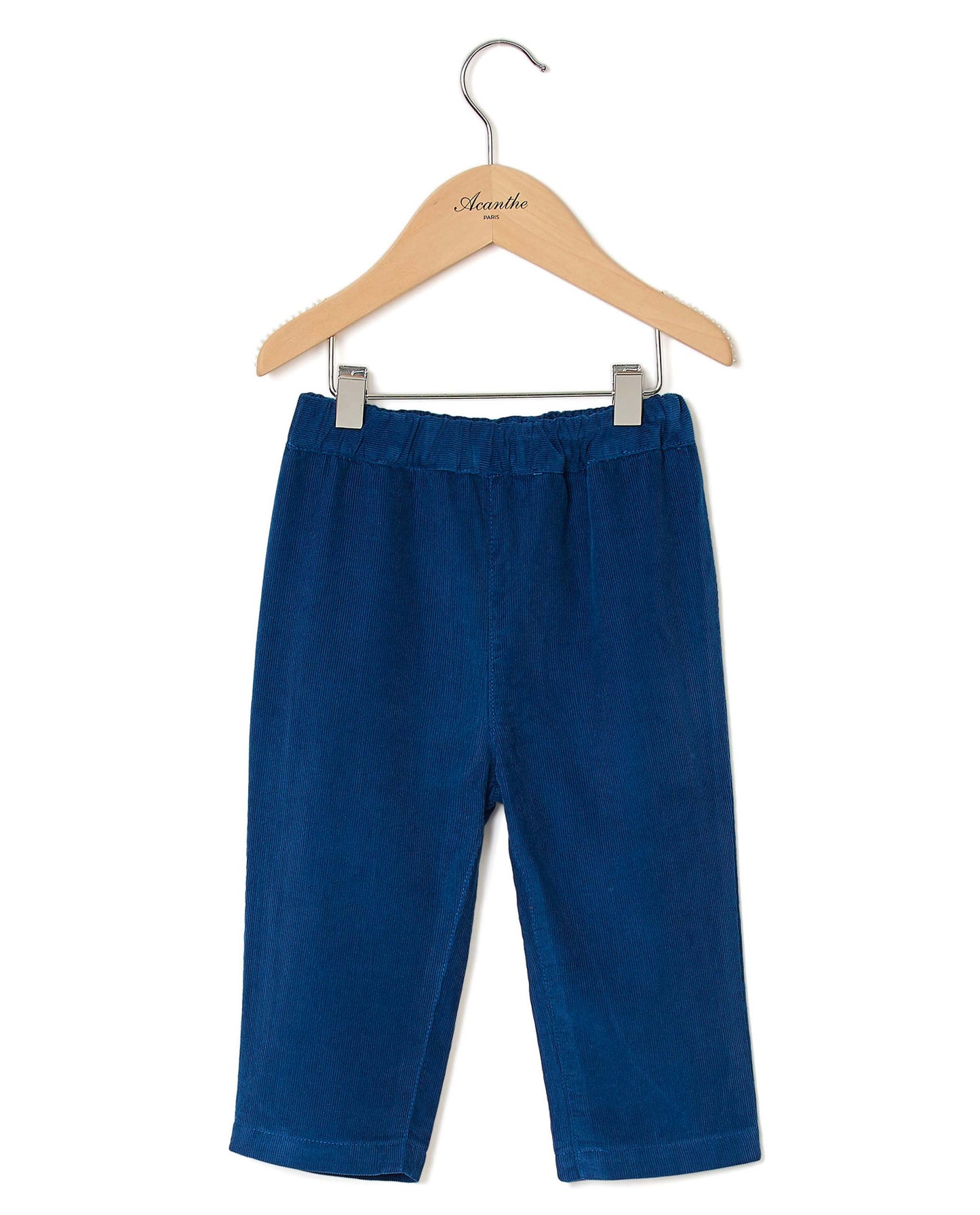 pantalon velours Bleu