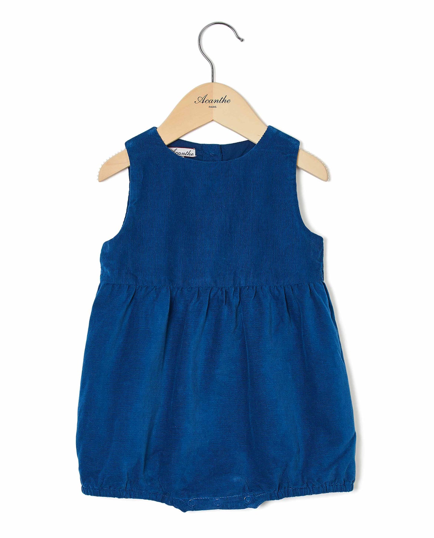 barboteuse velours bleu