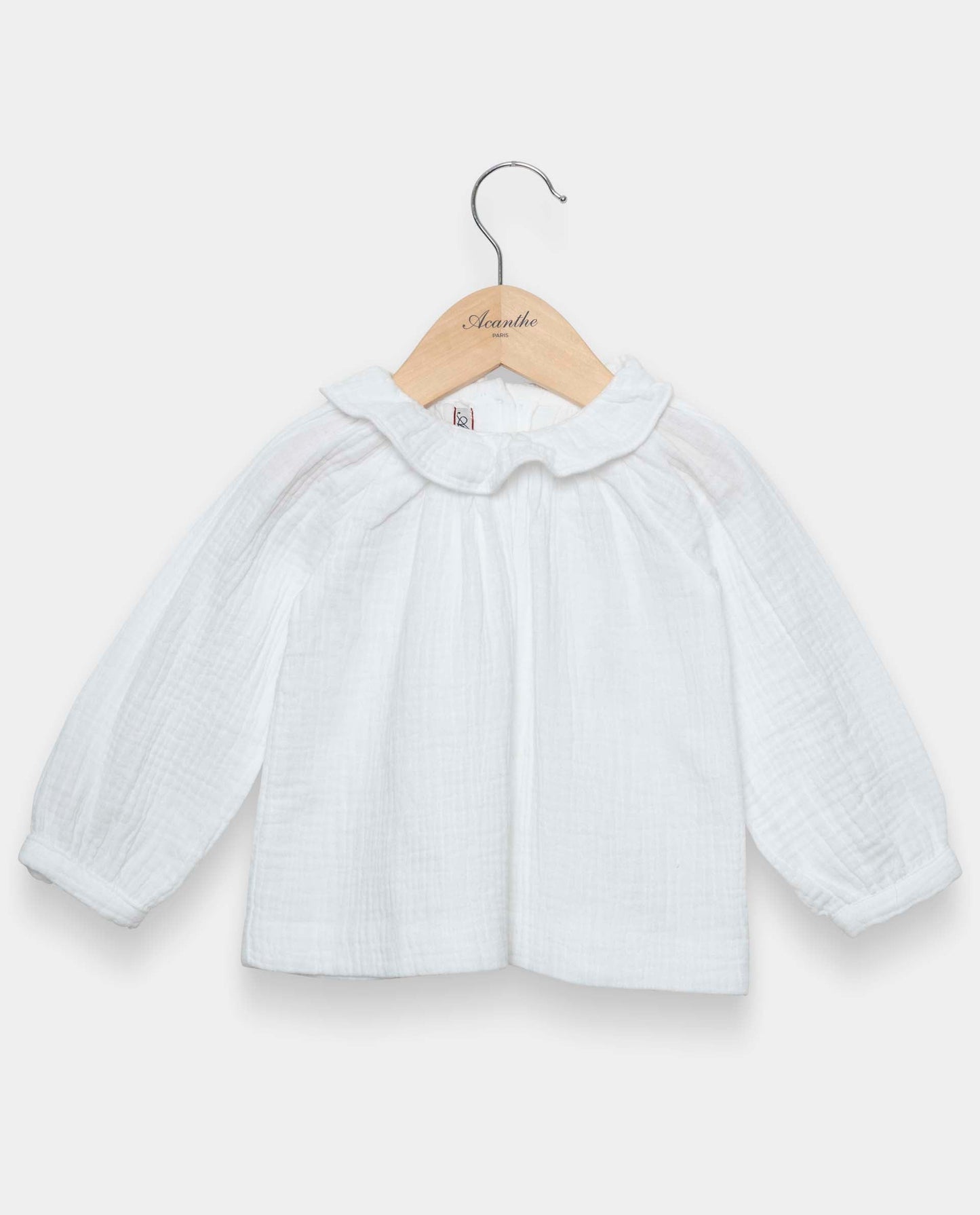 blouse gaze de coton blanc