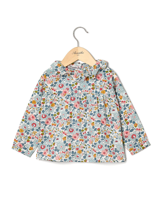 Blouse manches longue en tissu Liberty Betsy