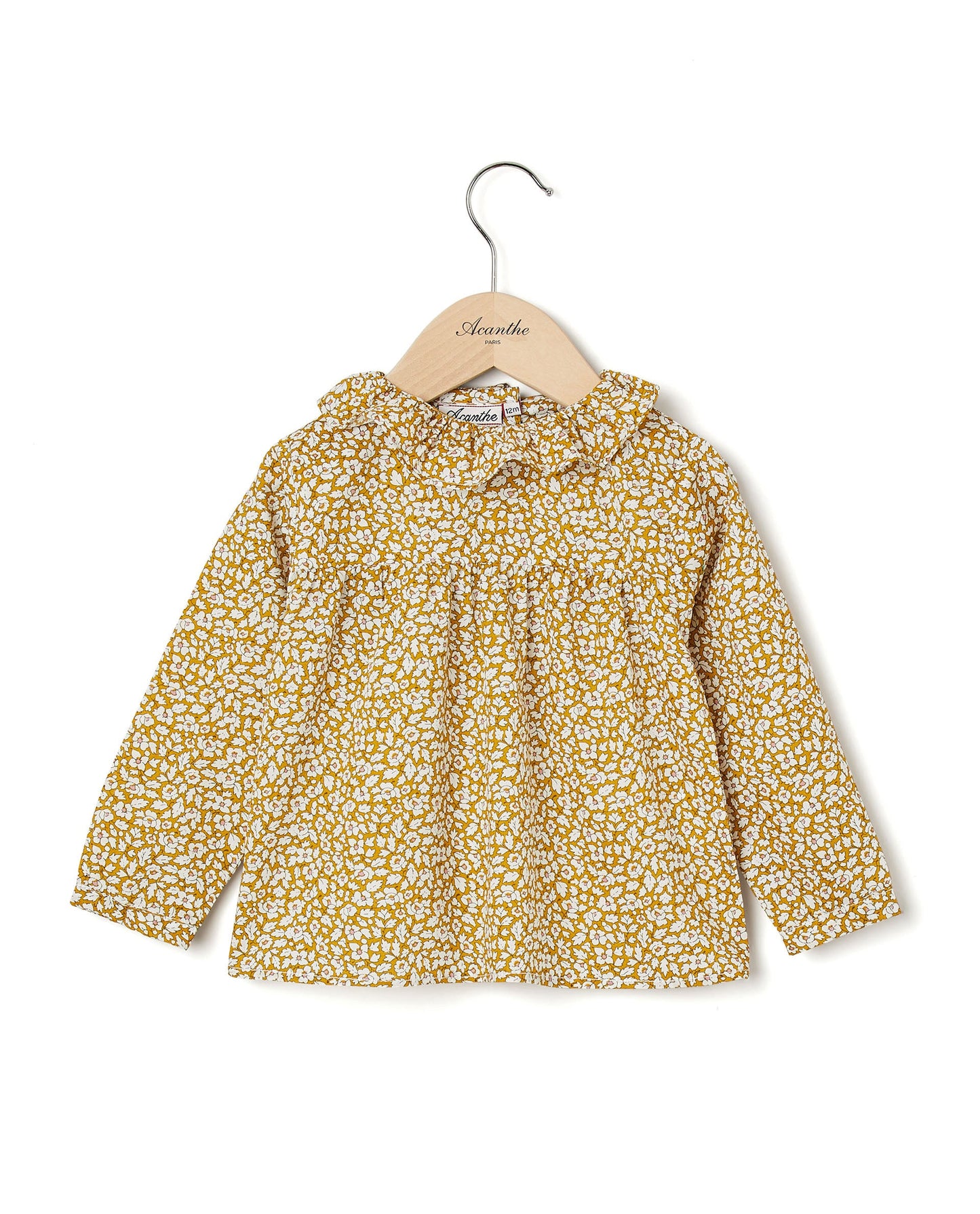 Blouse manches longue en tissu Liberty Feather Meadow