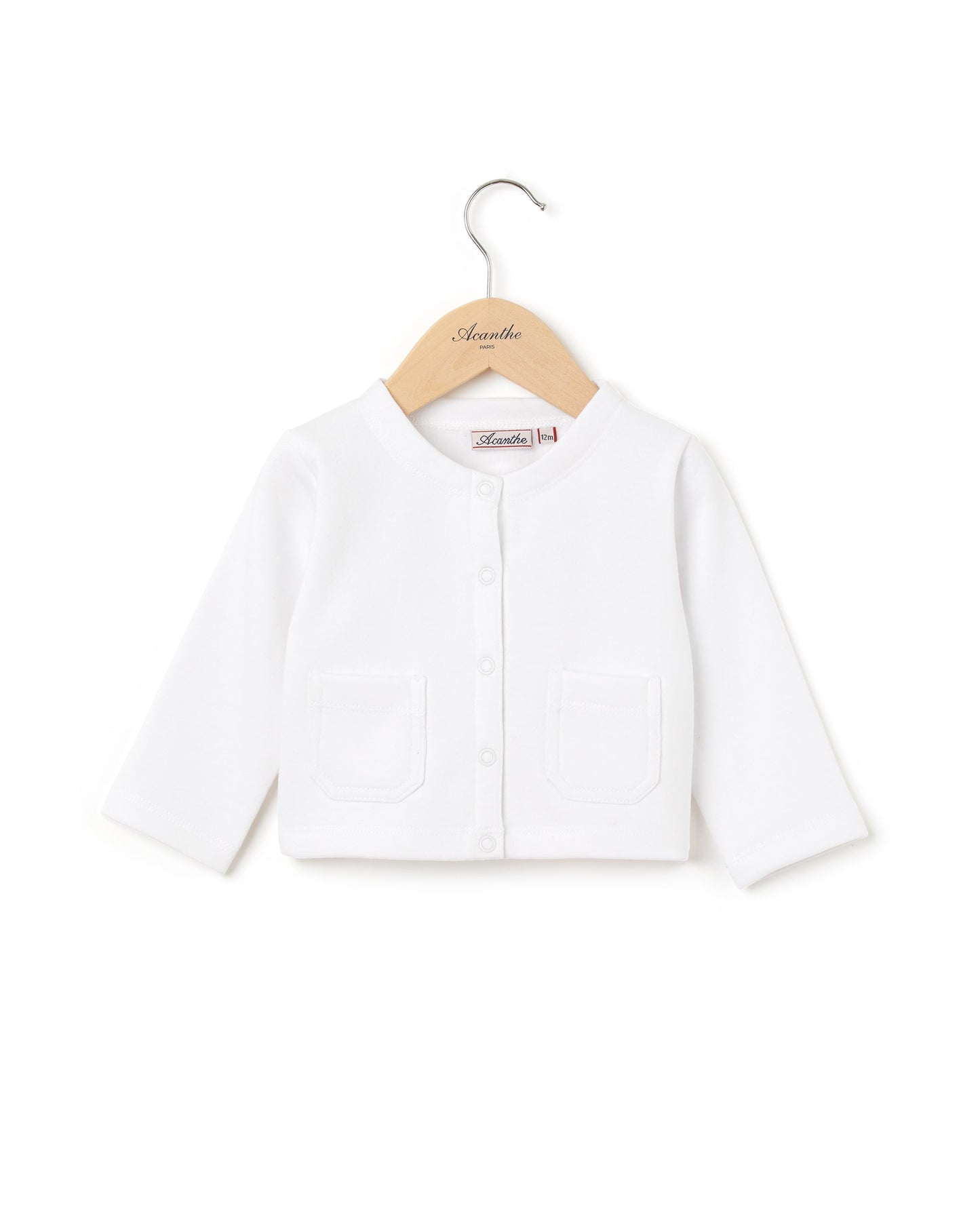 Cardigan sweat blanc