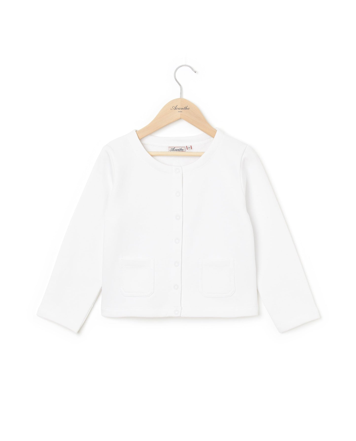 Cardigan sweat blanc