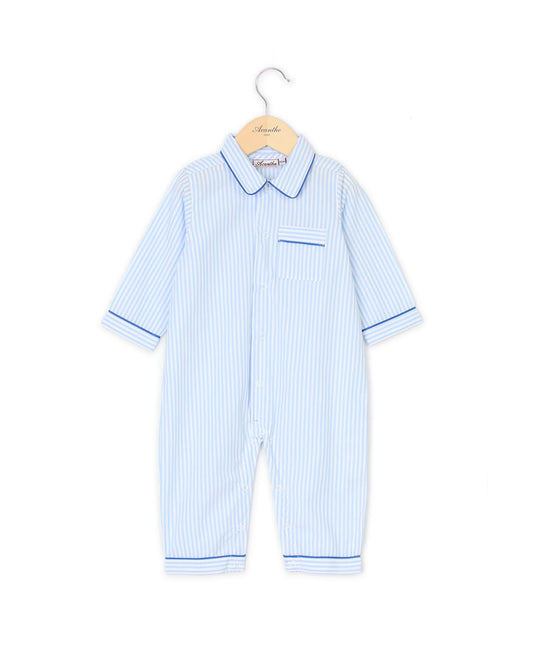 Pyjama combinaison rayure ciel