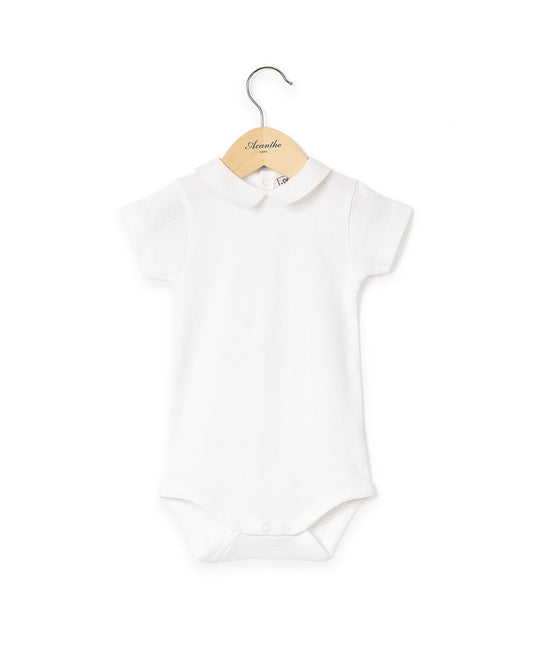 Body blanc col carré blanc