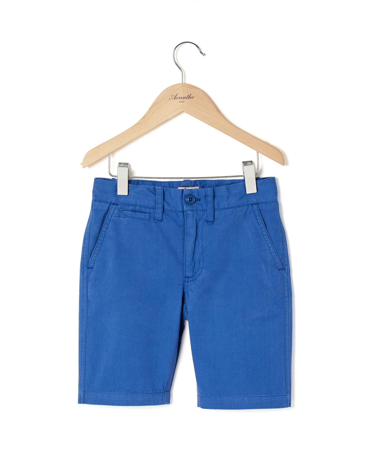 Bermuda twill coton bleu