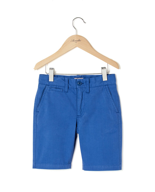 Bermuda twill coton bleu