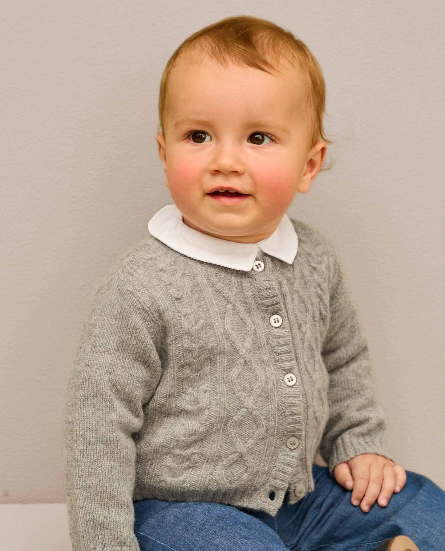 cardigan torsade 100 lwl Gris