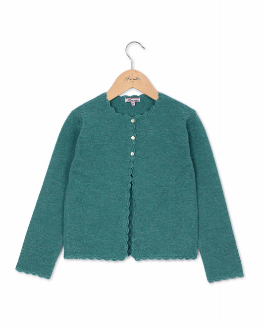 cardigan crochet 100 lwl Vert