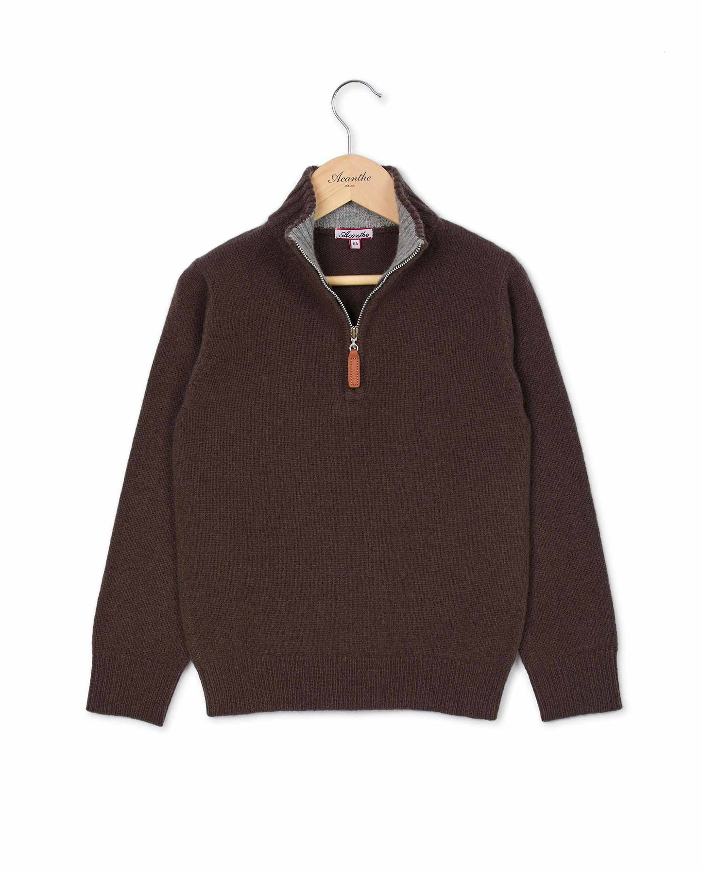 pull zip camionneur 100 lwl Marron