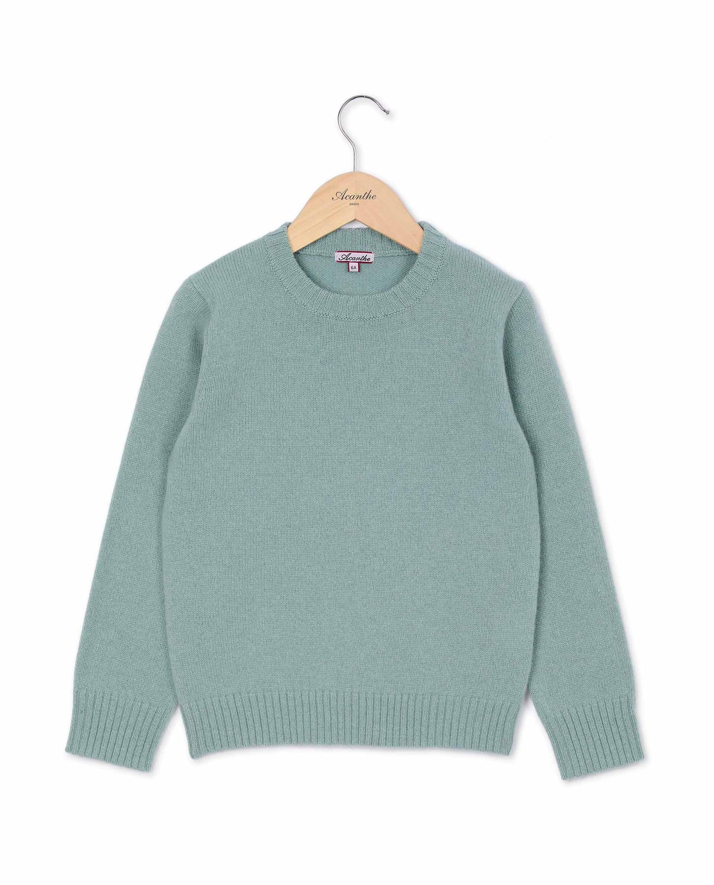 pull col rond 100 lwl vert d'eau