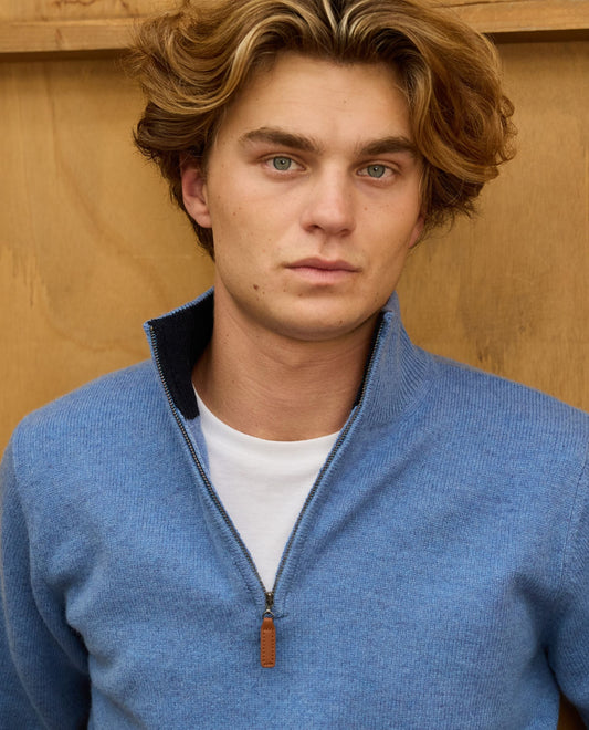 pull zip camionneur 100 lwl Bleu