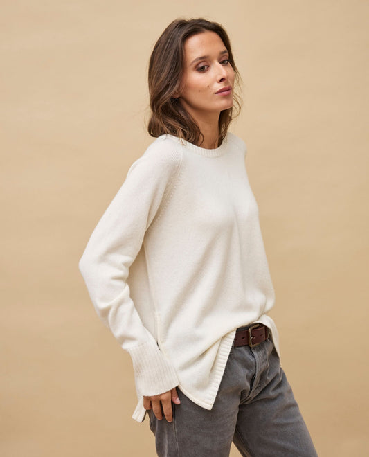 pull 2 zips 100 cachemire Ecru