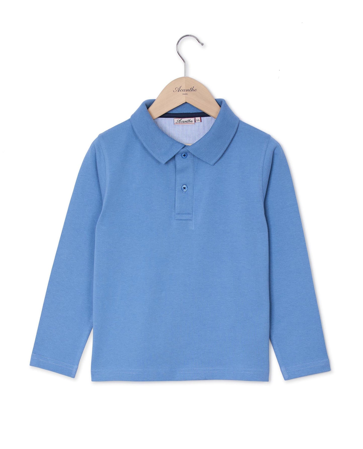 polo jersey ml Bleu
