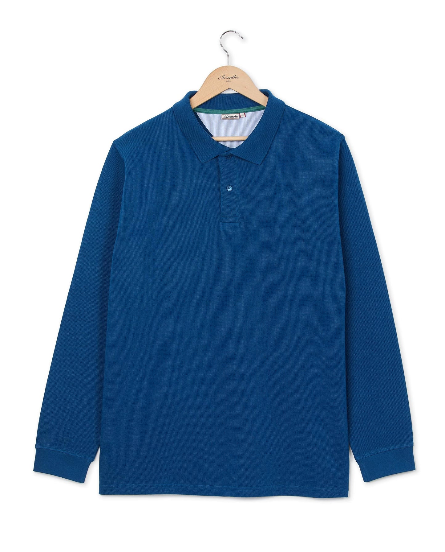 polo piqué ml bleu foncé