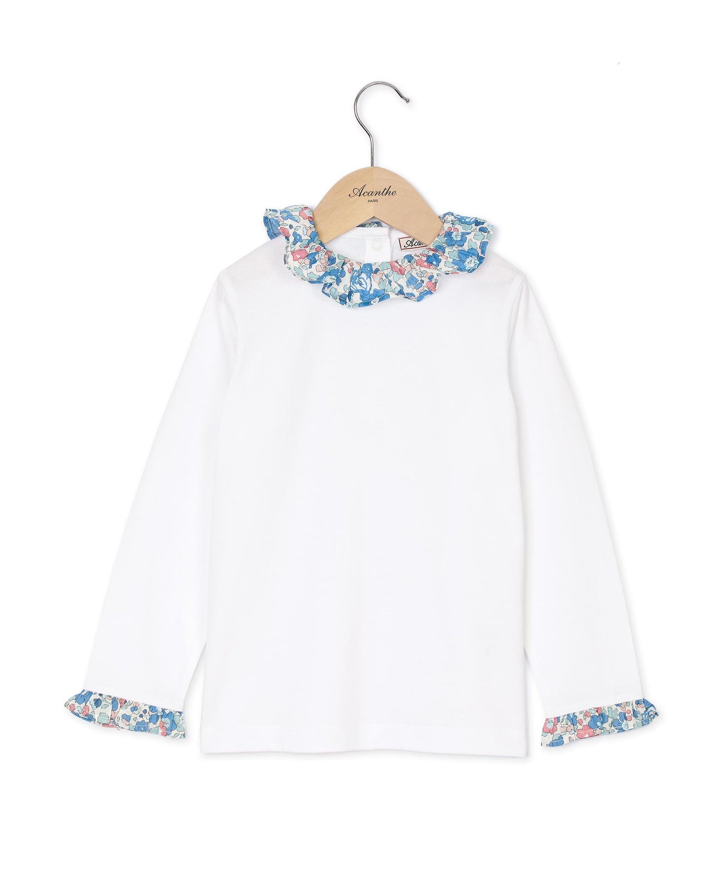 tee shirt volanté Liberty ml blanc/Liberty Betsy