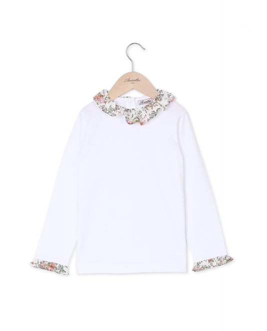 tee shirt volanté Liberty ml Fiblanc/Liberty Miniature Wonderland