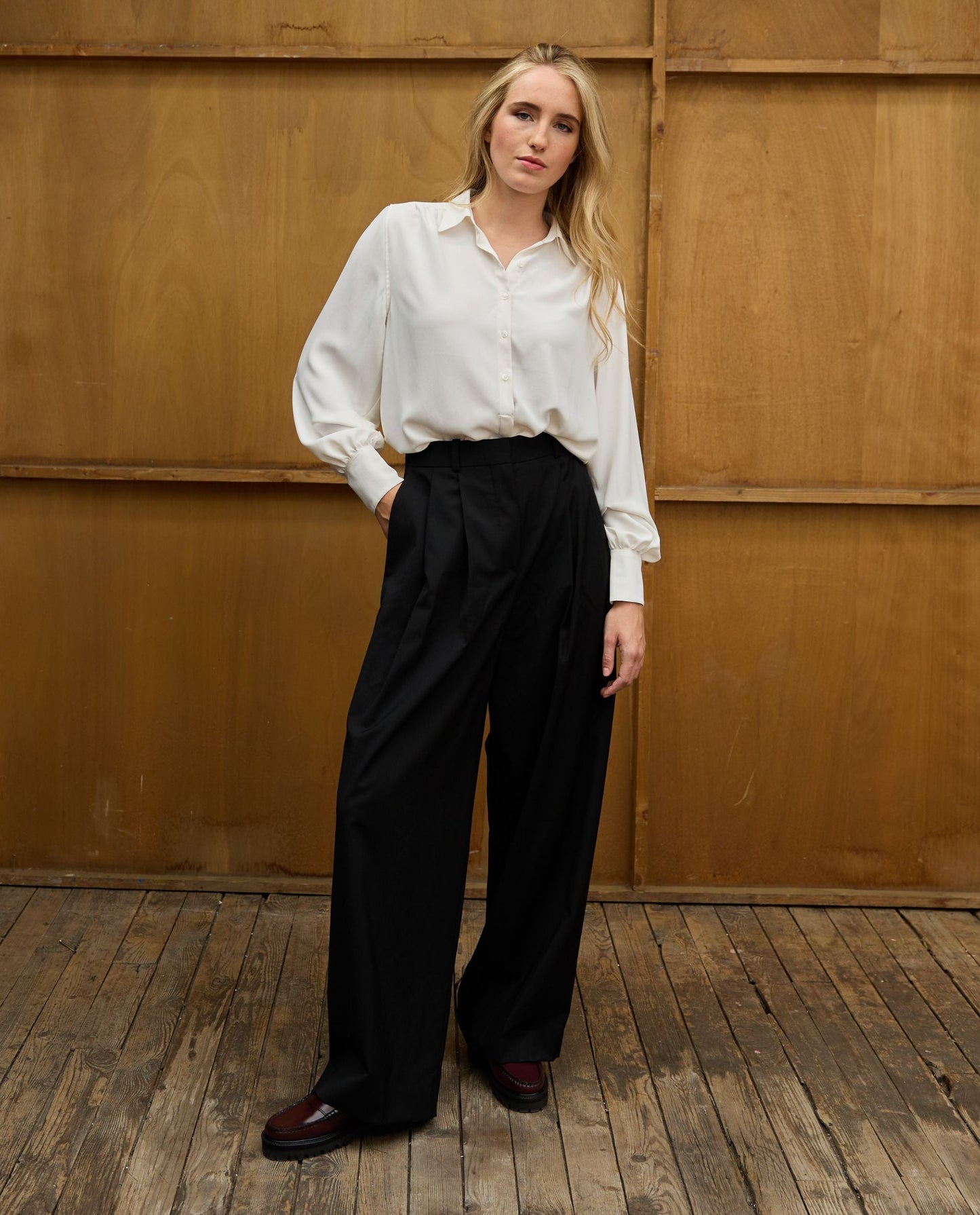 blouse manches bouffantes Ecru