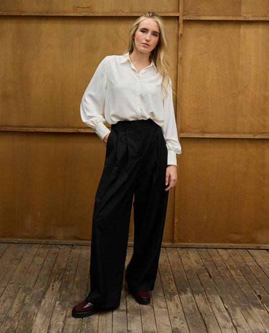 blouse manches bouffantes Ecru