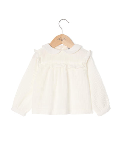 blouse gaze de coton Ecru