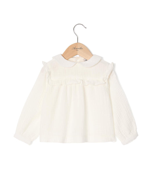 blouse gaze de coton Ecru