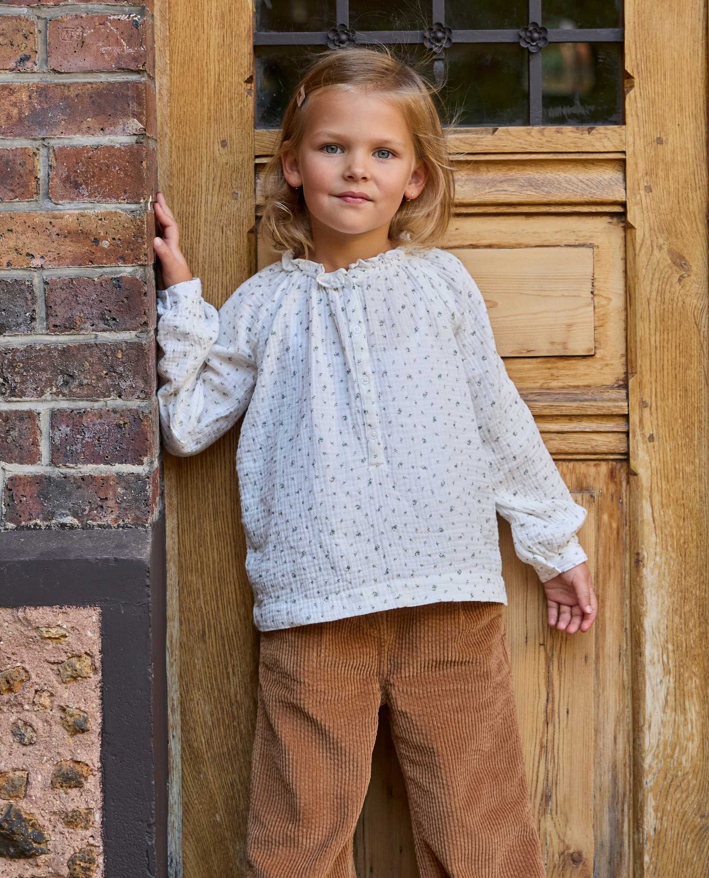 blouse gaze de coton imprimé fleurs