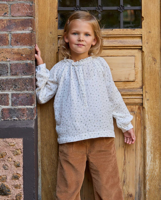 blouse gaze de coton imprimé fleurs