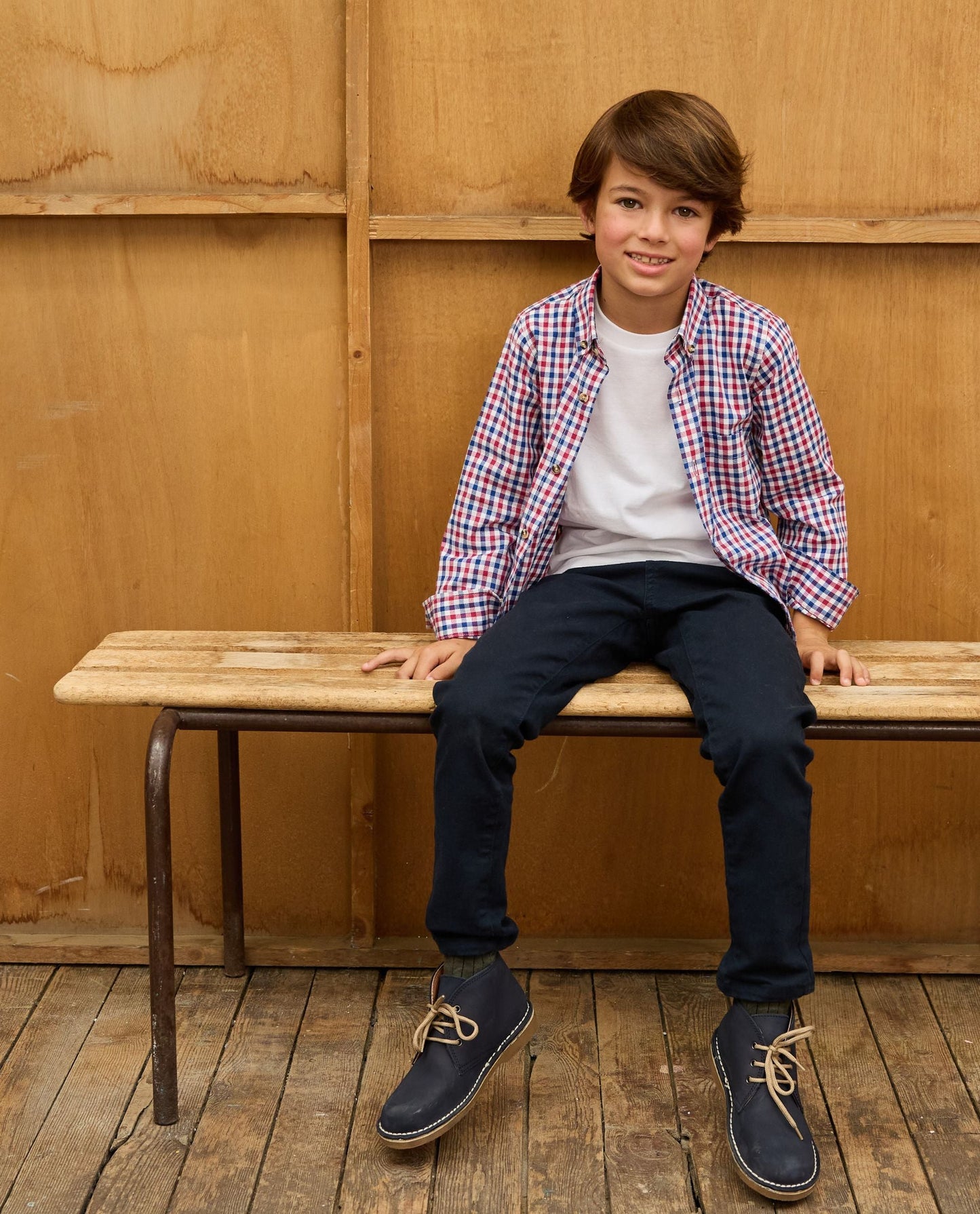 chemise ml vichy bleu/rouge