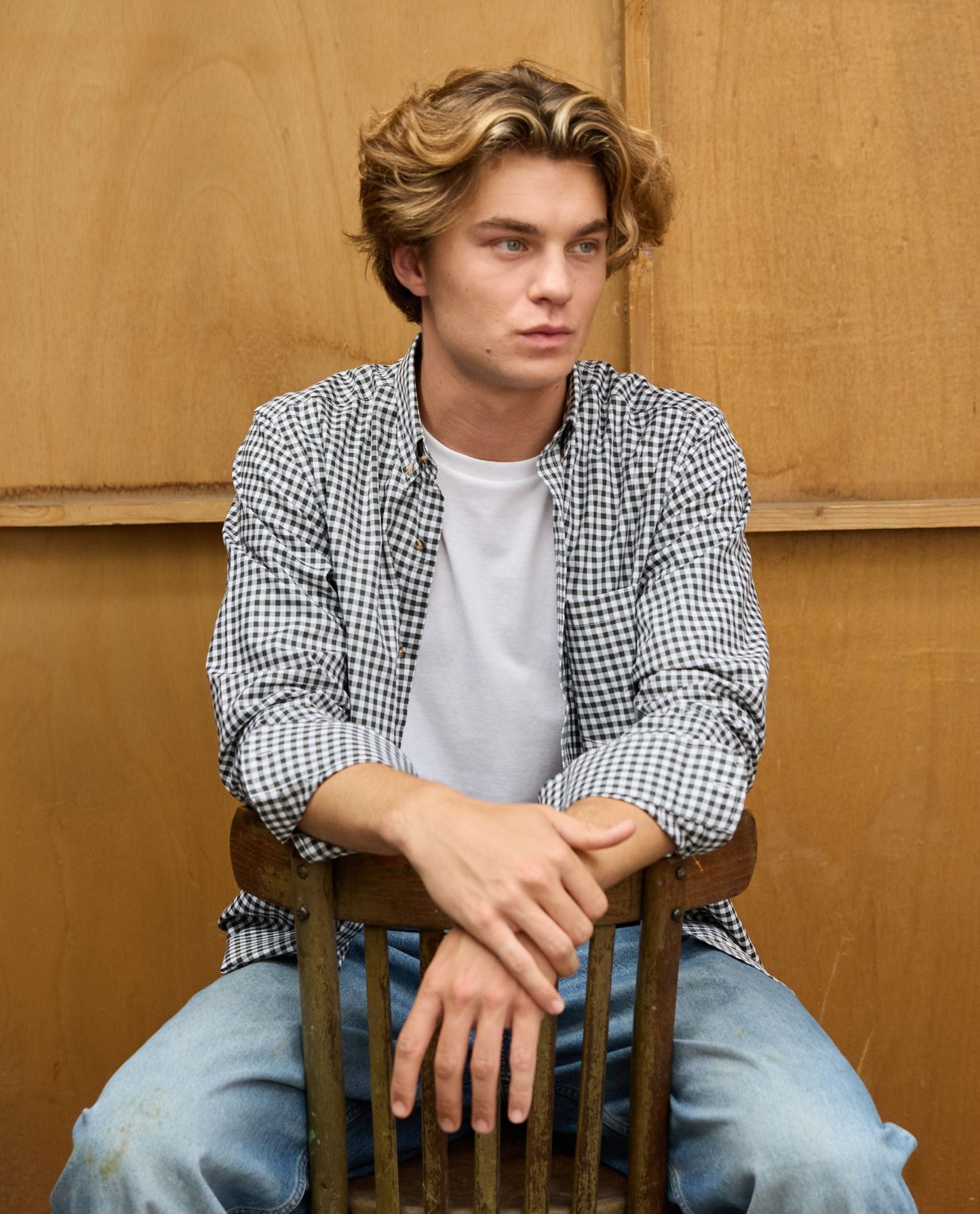 chemise CB regular vichy kaki