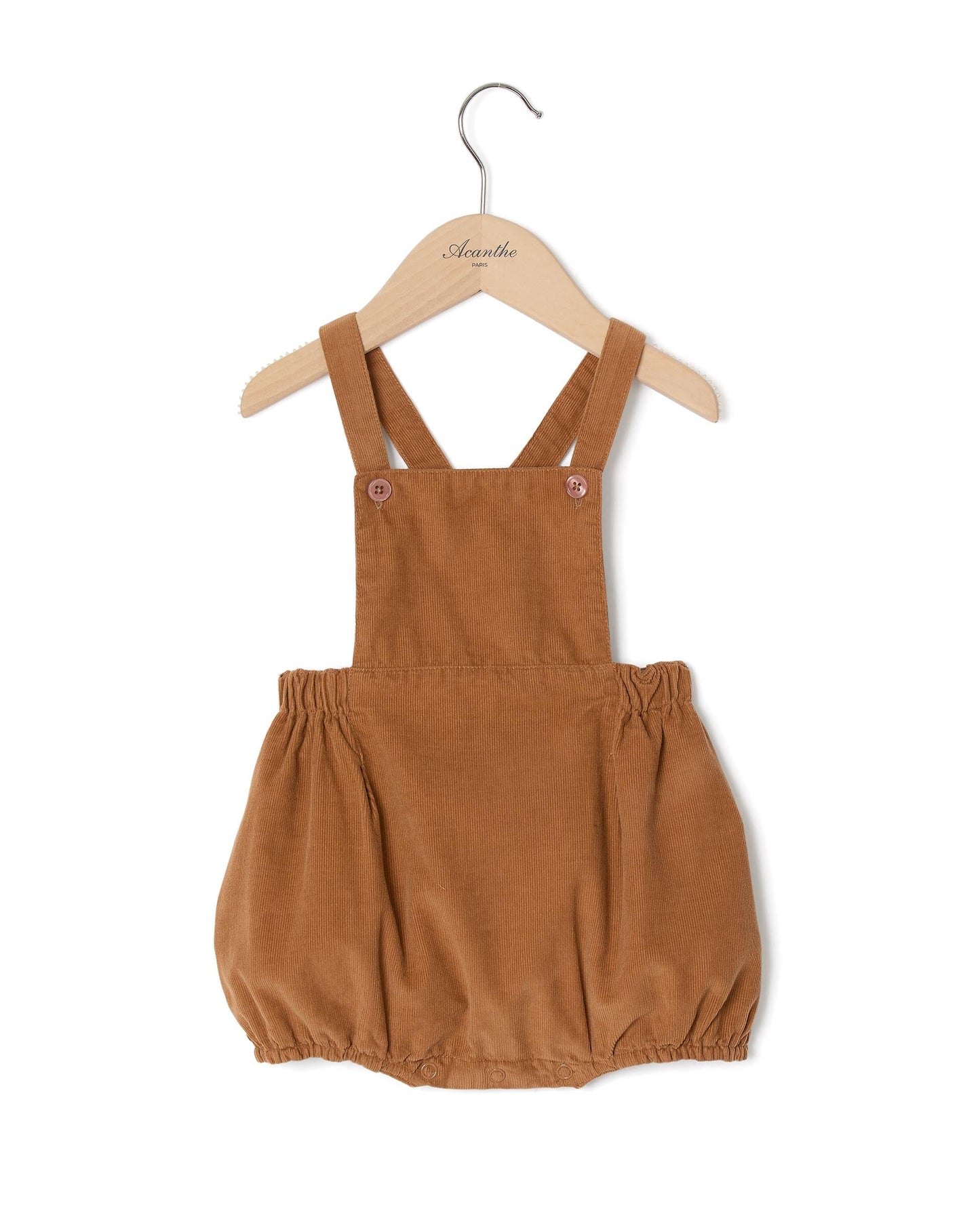 bloomer à  bavette velours camel